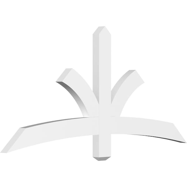 Ekena Millwork Davenport Architectural Grade PVC Gable Bracket, 60"W x 27 1/2"H x 2"D x 4"F, 11/12 Pitch GBP060X28X0204DAV00 - main